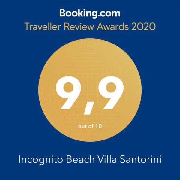 Incognito Beach Villa Santorini Kamári Exterior foto